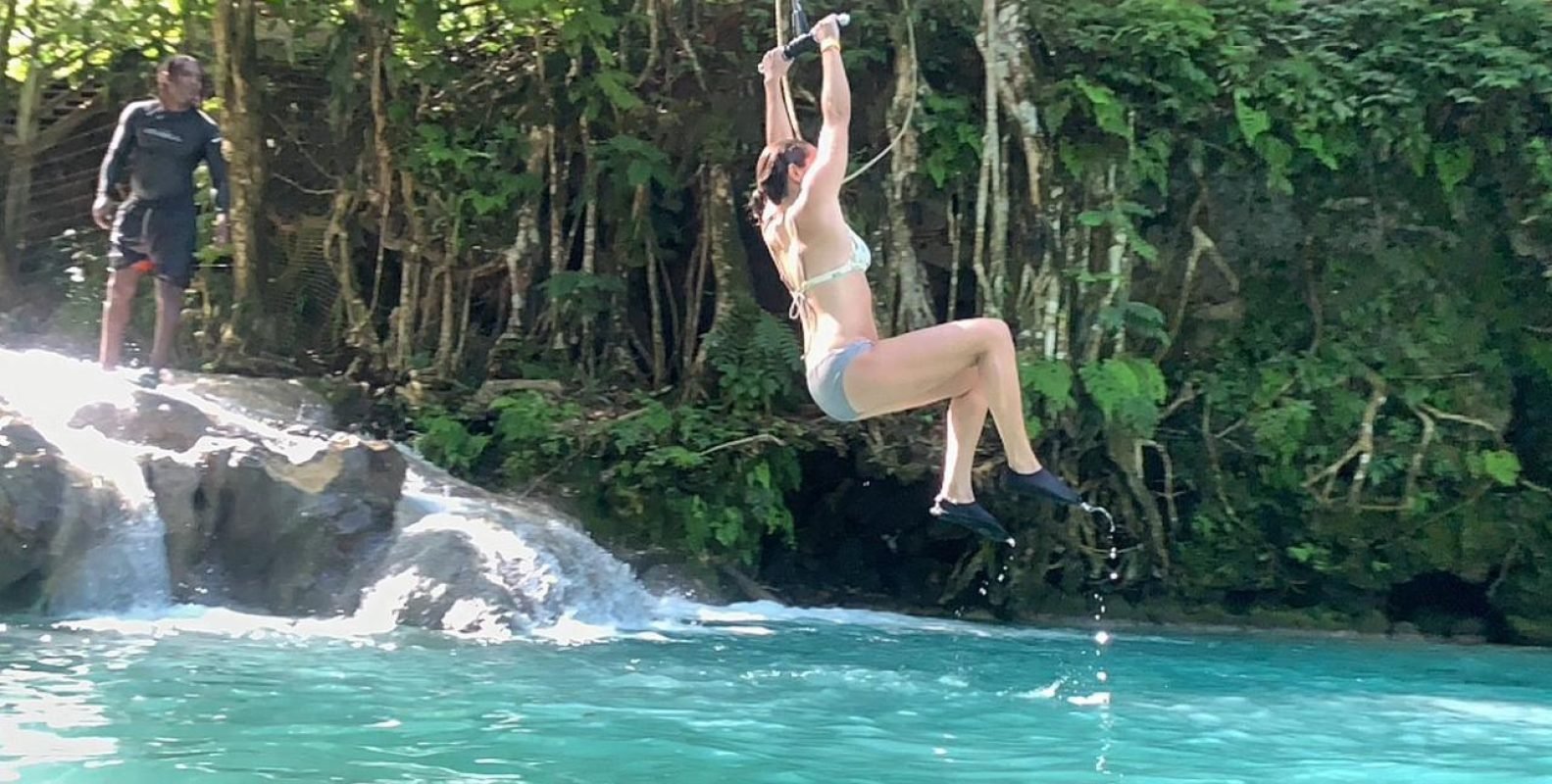 Jamaica bluehole waterfalls